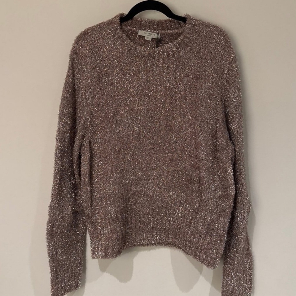 worn once ALLSAINTS Tinsel Jumper (Pullover crew)